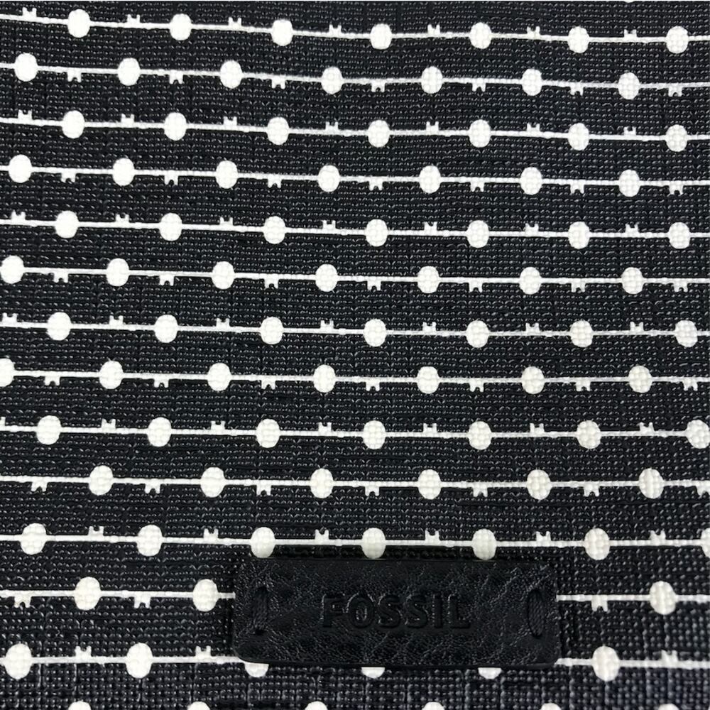 FOSSIL Fiona Printed Crossbody Bag Black White Everyday Office Travel Classic - Picture 8 of 13